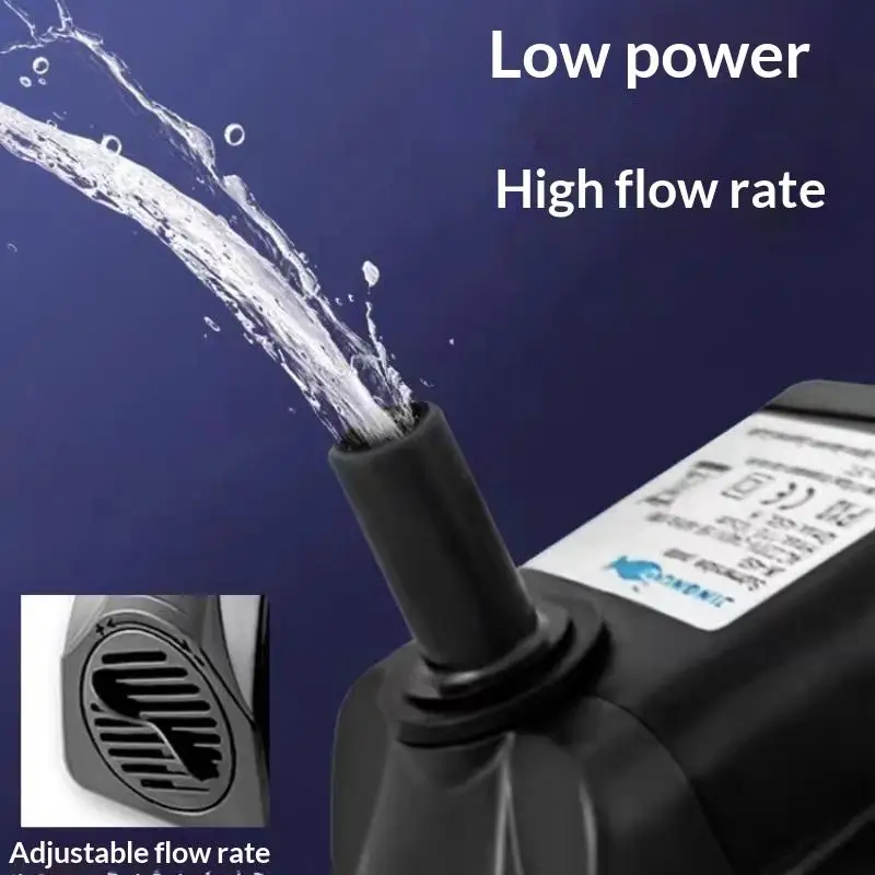 【CMO】Submersible Water Pump 5W 350L H Silent Aquarium Pump Small Circulation Pump For Fish Tank Fountain Water Feature