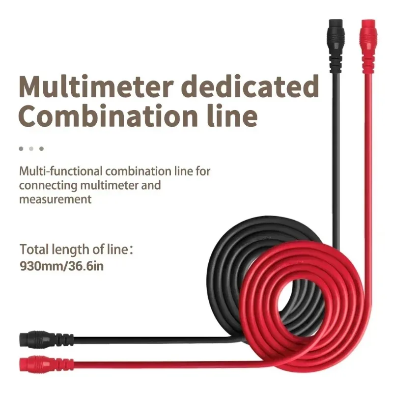 Multimeter Probe AC/DC Universal Test Leads Kit Detachable Line with Alligator Clip for Voltmeter LED Tester 1000v 10a Clip Tool