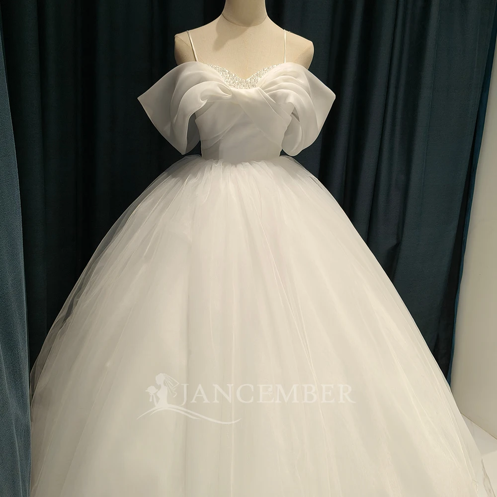 Maßgeschneidertes Hochzeitskleid mit Atemberaubender Spitze und Blumenmuster Ballkleid-Silhouette Brautkleid Vestidos De Novia Kurze Ärmel