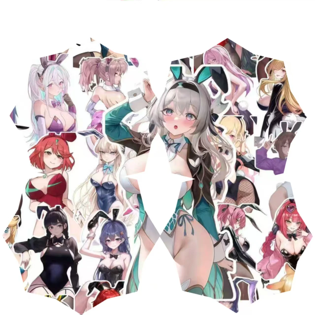 60PCS Anime Bunny Girl Stickers Lot Vinyl Decals For Graffiti DIY Laptop Phone Car Bike Skate Board Guitar Toys Water Cup Adult
