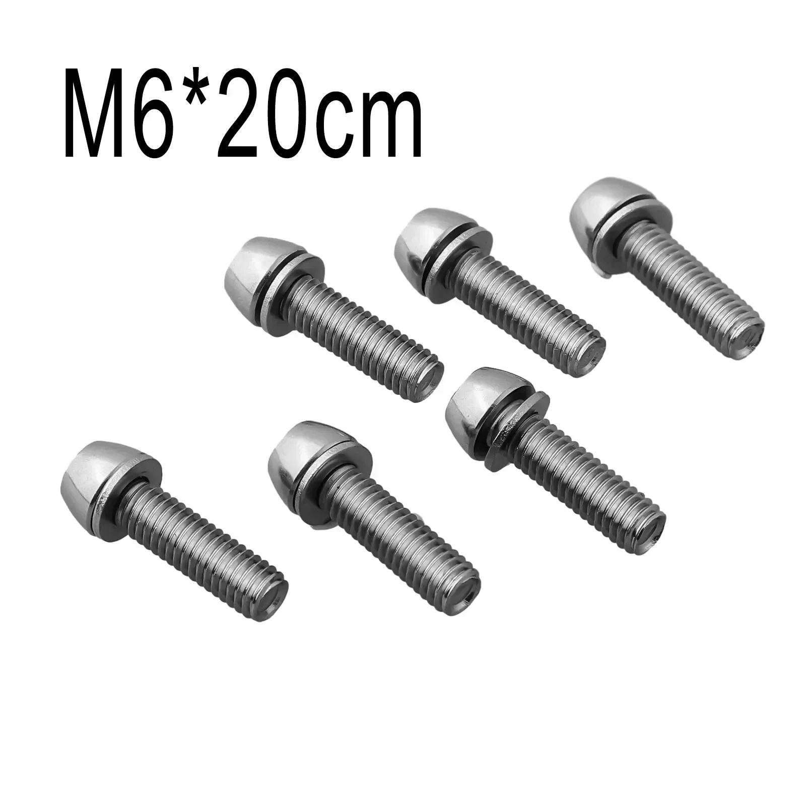 

6pc/Box Bicycle Handlebar Screws Bolts Mountain Bike Stem Screws M5/M6 Road Bike High-precision Steel Screw