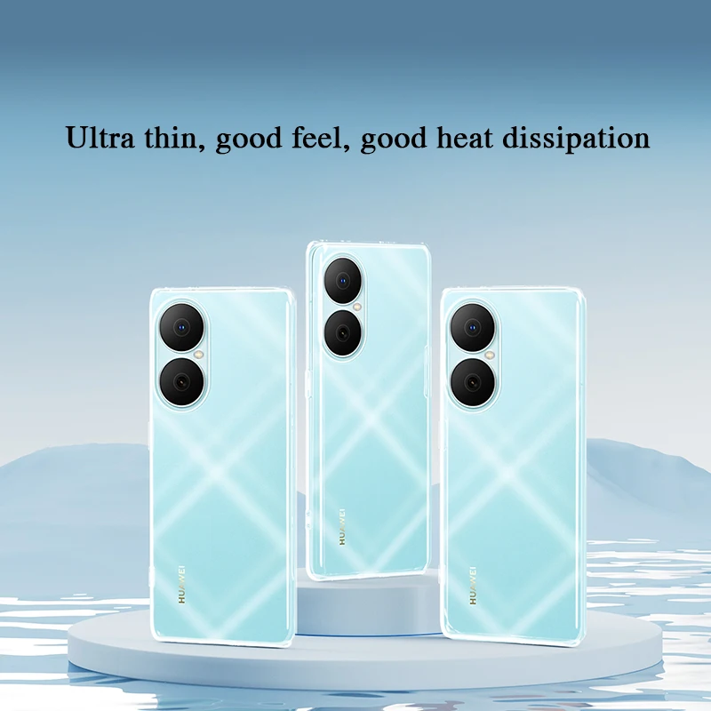 Funda transparente ultrafina para móvil Huawei Nova Y73 Enjoy 80 Enjoy80 NovaY73 6,67 "funda de teléfono de silicona transparente suave a prueba de golpes