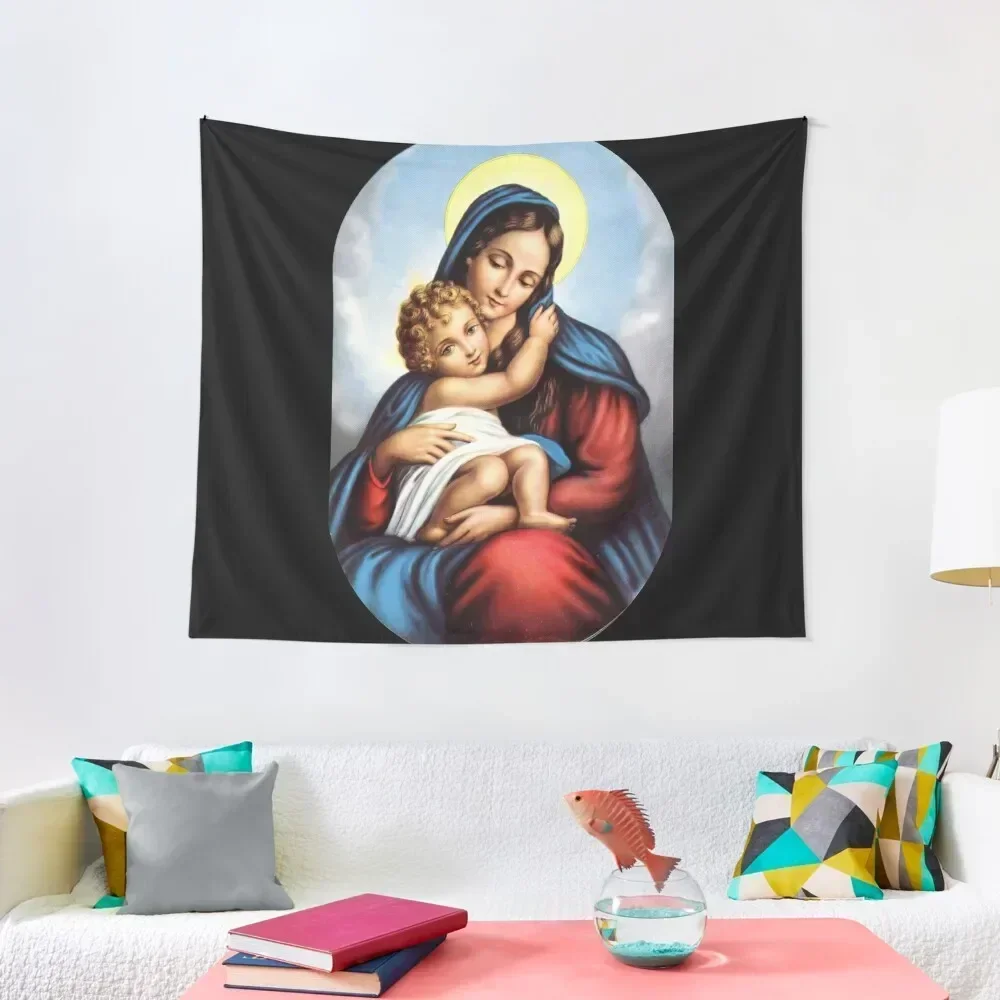 

virgin mary Tapestry Living Room Decoration Aesthetic Room Decor Korean Decorations For Your Bedroom Wall Decor Tapestry