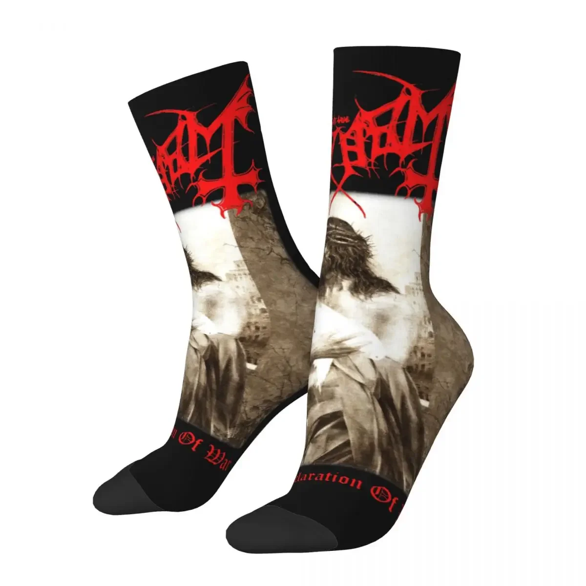 Mayhem Merch Grand Declaration Of War Black Socks Super Soft Fashion Socks Harajuku Merchandise Middle TubeSocks Gift