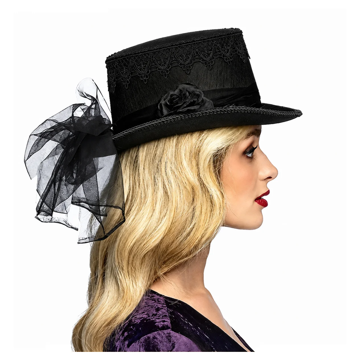 Chapeau haut de forme gothique - Women'S Victorian Era Accessories avis et prix