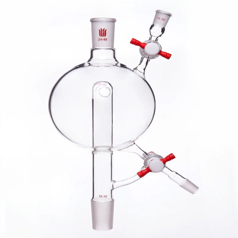 

SYNTHWARE Solvent distillation head, SOLVENT STILL HEAD, Capacity 500mL 1000mL, Borosilicate glass, S24