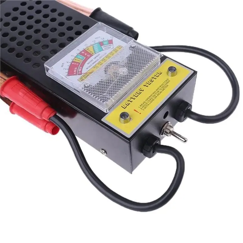 

ABUG-Portable Metal Mechanics Tool Car Battery Tester 6V 12V 100 A Truck Battery Load Tester For 75AH 100AH 120AH 150AH 200AH