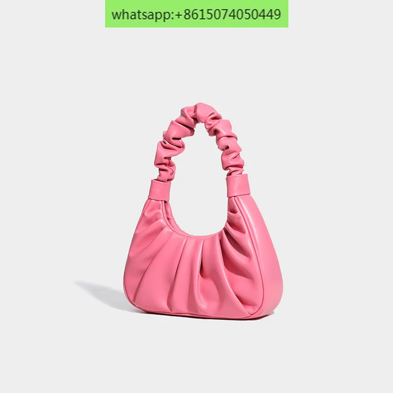 

Fashion underarm handbag texture niche design Joker casual pleated cloud bag