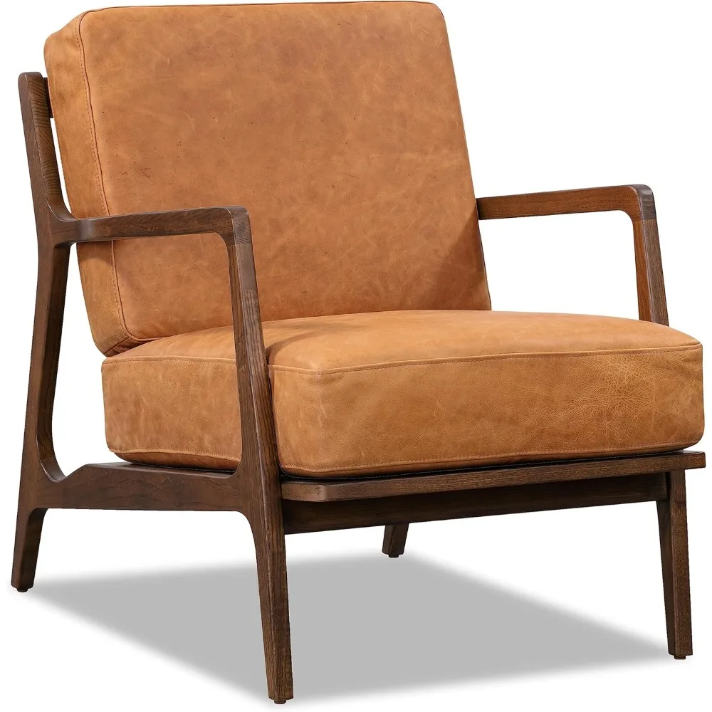 

POLY & BARK Verity Lounge Chair, Cognac Tan