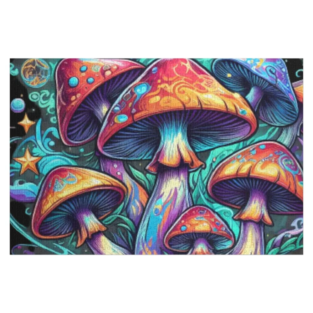 MAGIC MUSHROOMS Jigsaw Puzzle Wooden Name Christmas Toys Personalized Gift Ideas Jigsaw Custom Puzzle