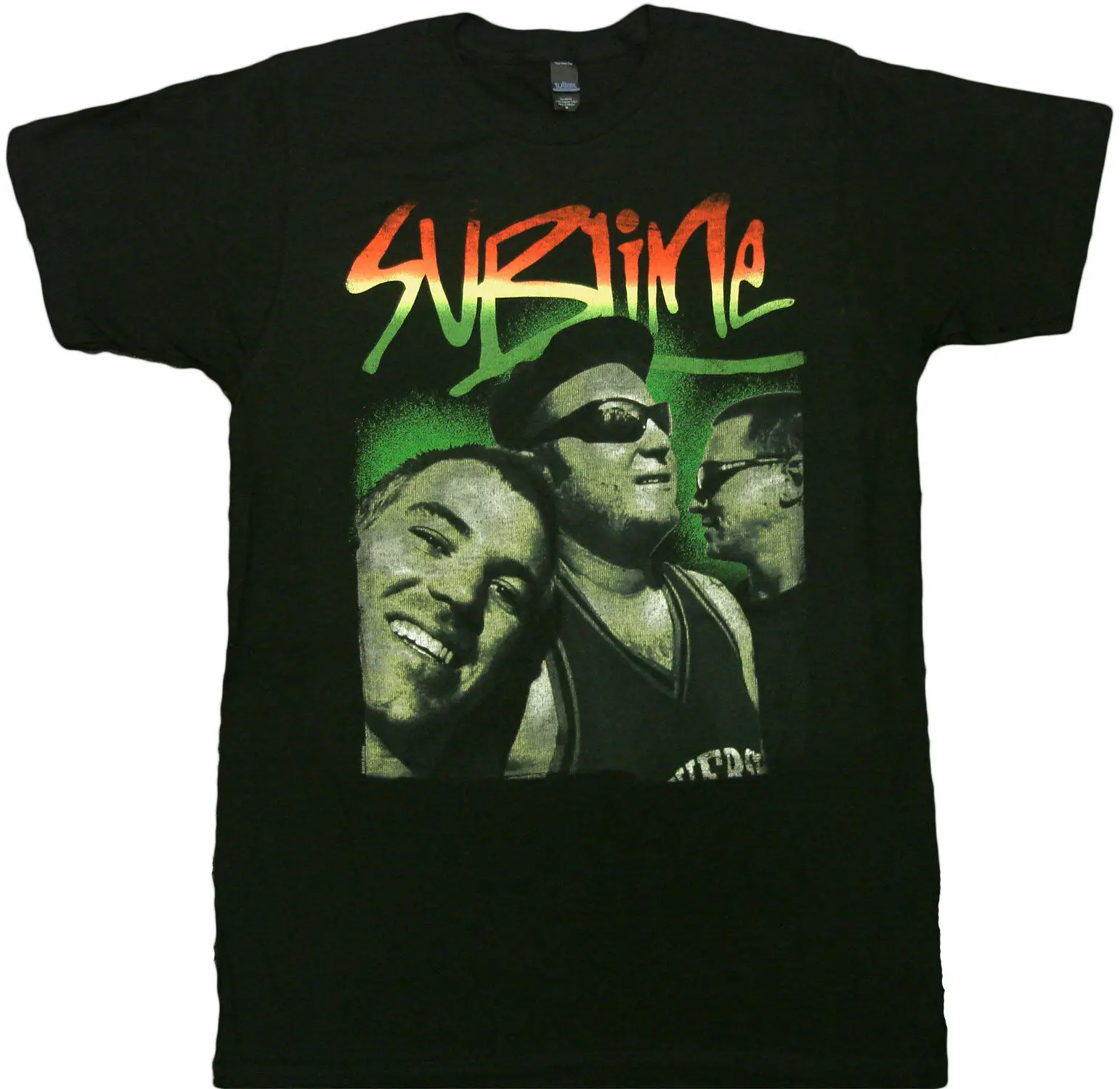 

Sublime Rasta Photo Logo Adult T-Shirt - American ska punk band Bradley Nowell