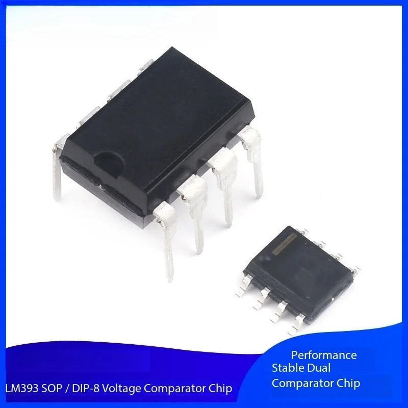 

5PCS LM393 LM393N SOP-8 Voltage Comparator Chip IC DIP-8 Dual Comparator Chip