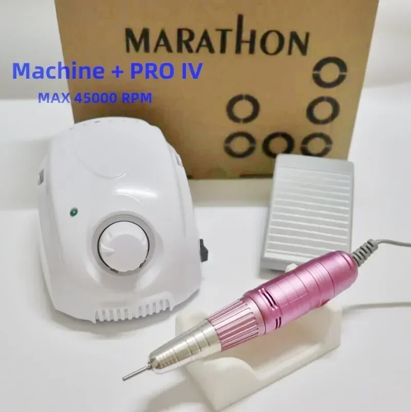 65W STRONG 210 Machine Manicure Bt Champion-3 Control Box 45000Rpm Sde PRO IV Handle Electric Nail Drill Nail