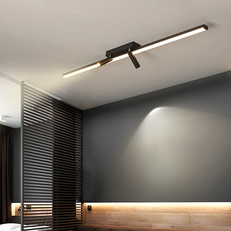 Plafonnier LED au Design Moderne avec Projecteur, Éclairage d'Nik, Idéal pour une Chambre à Coucher, un Salon, un Couloir, un délégations ou une Cuisine