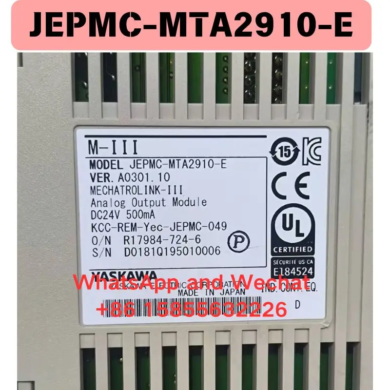 Used JEPMC-MTA2910-E controller Functional test OK Fast delivery