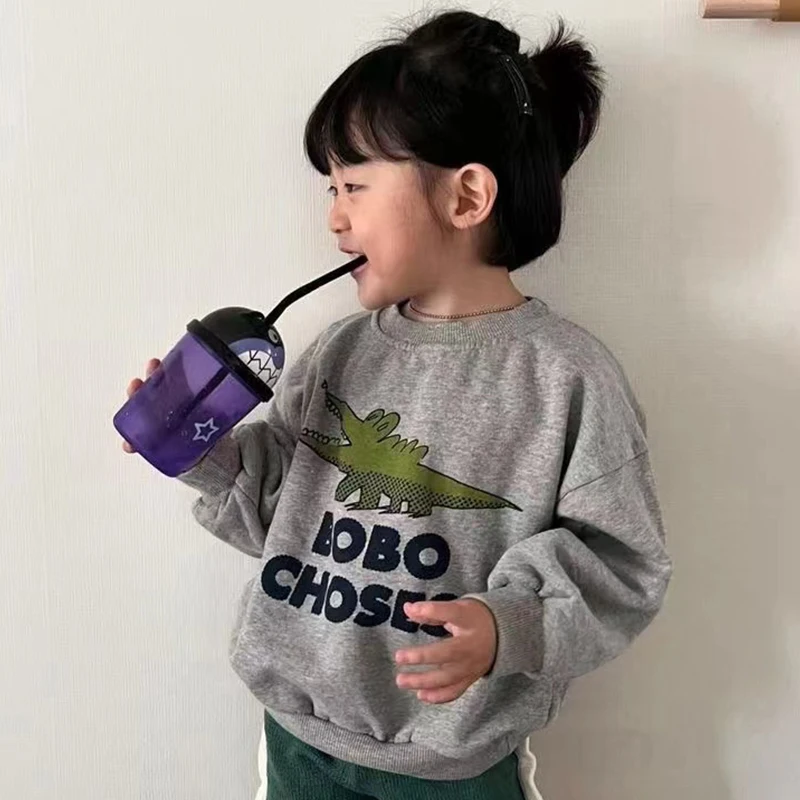 2024 New Autumn Winter Children Clothes Girl Boys Bluey Printing Hoodies Baby Boy Clothes Kids Leisure Jeans Clothing Set