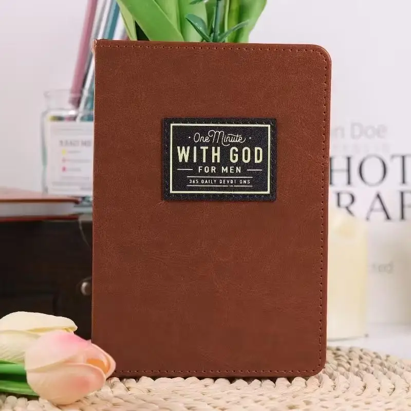 One Minute With God For Men: 365 Daily Devotional Book Daily Bible Reading & Prayer Planner With 365 Prompts Christian Gift
