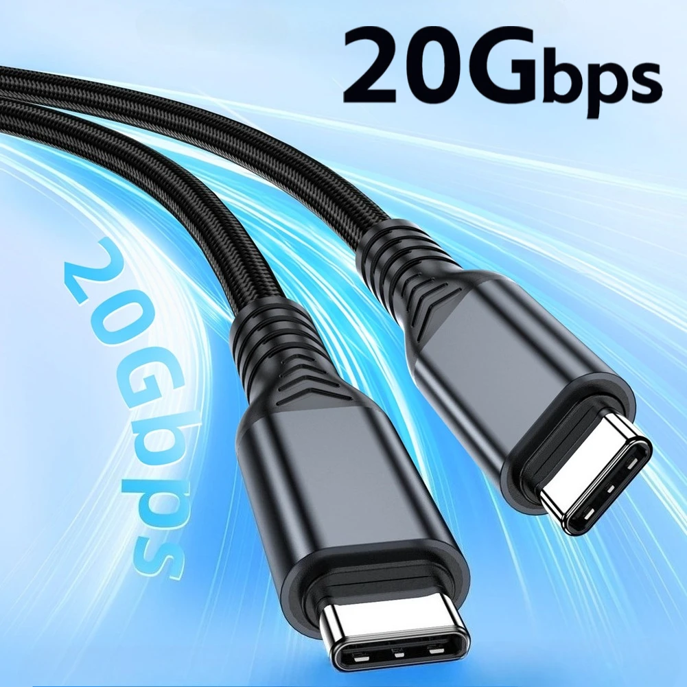20Gbps USB C Cable Type 3.2 Full Function Data Cord for MacBook Hub SSD USB3 2 Gen2 Cable Video 8K 60Hz 5A 240W PD Fast Charging