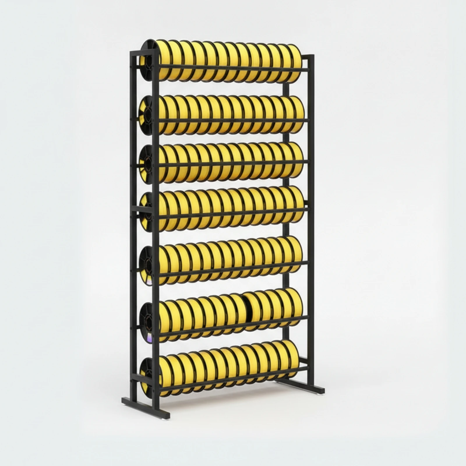 Filament Storage Rack Open-Frame Filament Spool Holder Rack Shelf Metal Sturdy for 3D Printer Users, Maker Areas, Workshops