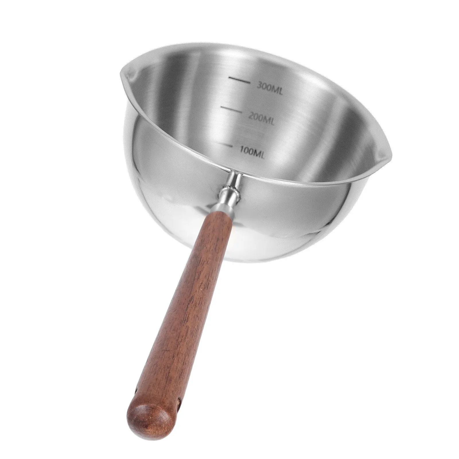 Stainless Steel Soup Ladle Long Handle Dual Pour Spouts Ergonomic Design Precise Pouring Ideal for Soups Sauces Gravies Kitchen