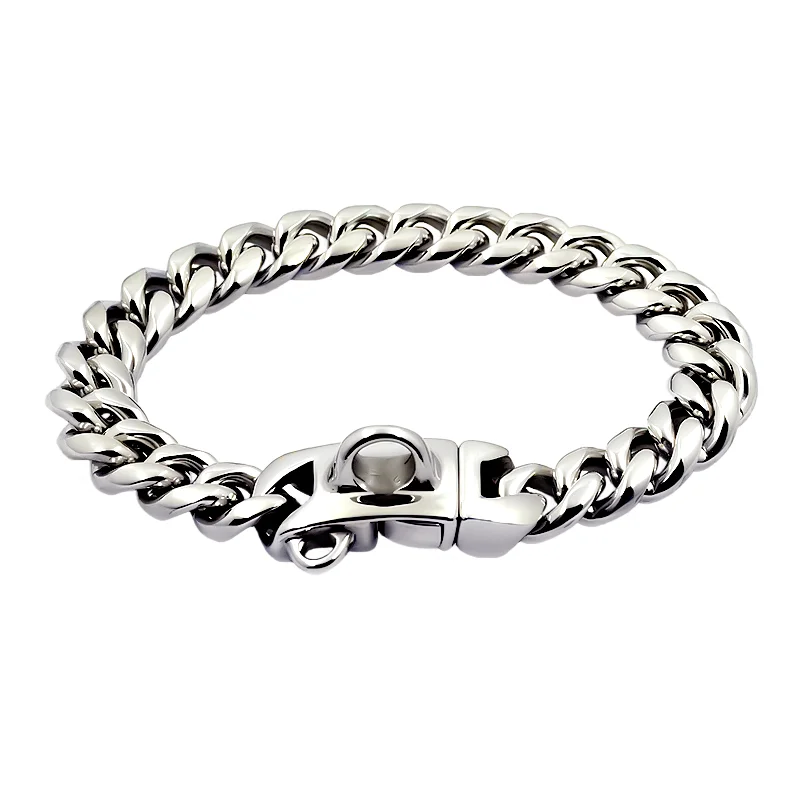 Collar para perro de acero inoxidable cadena cuban oro_voghion.com