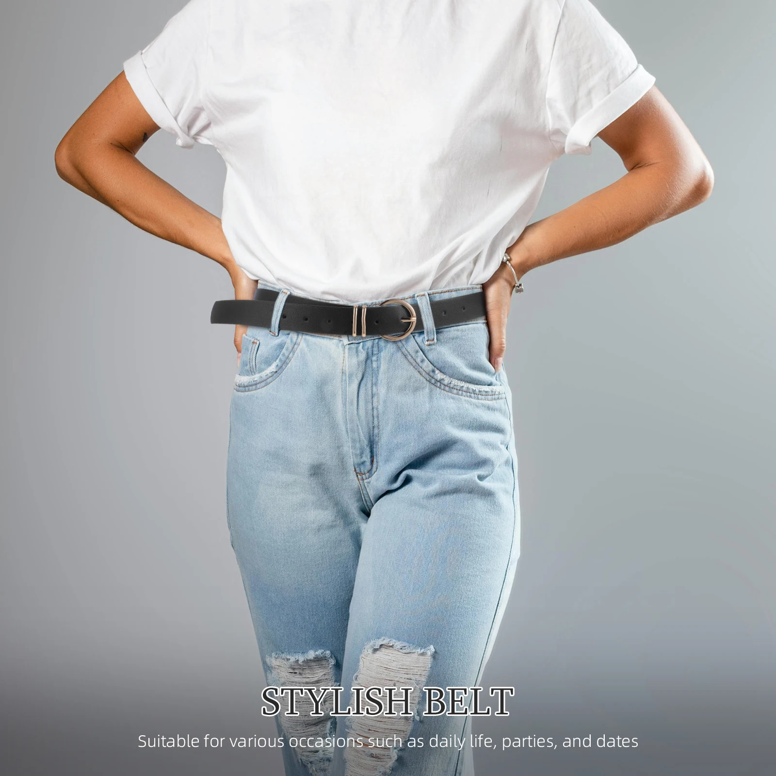 

Ladies Belt Fashion Jeans Faux Trendy Women Vintage Cute Belts for Daily Waist Belt For Women Dates