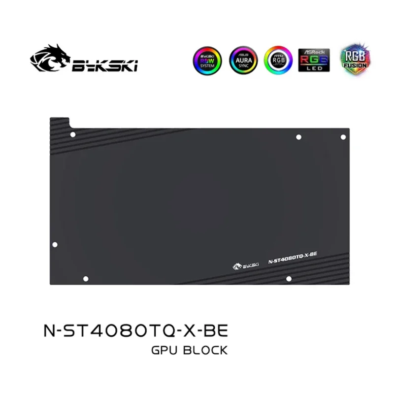 Imagem -06 - Bykski-radiador de Refrigeração de Cobre Bloco de Água para Zotac Rtx 4070ti Super 4080 Amp Extreme Airo Trinity Gpu Card N-st4080tq-x