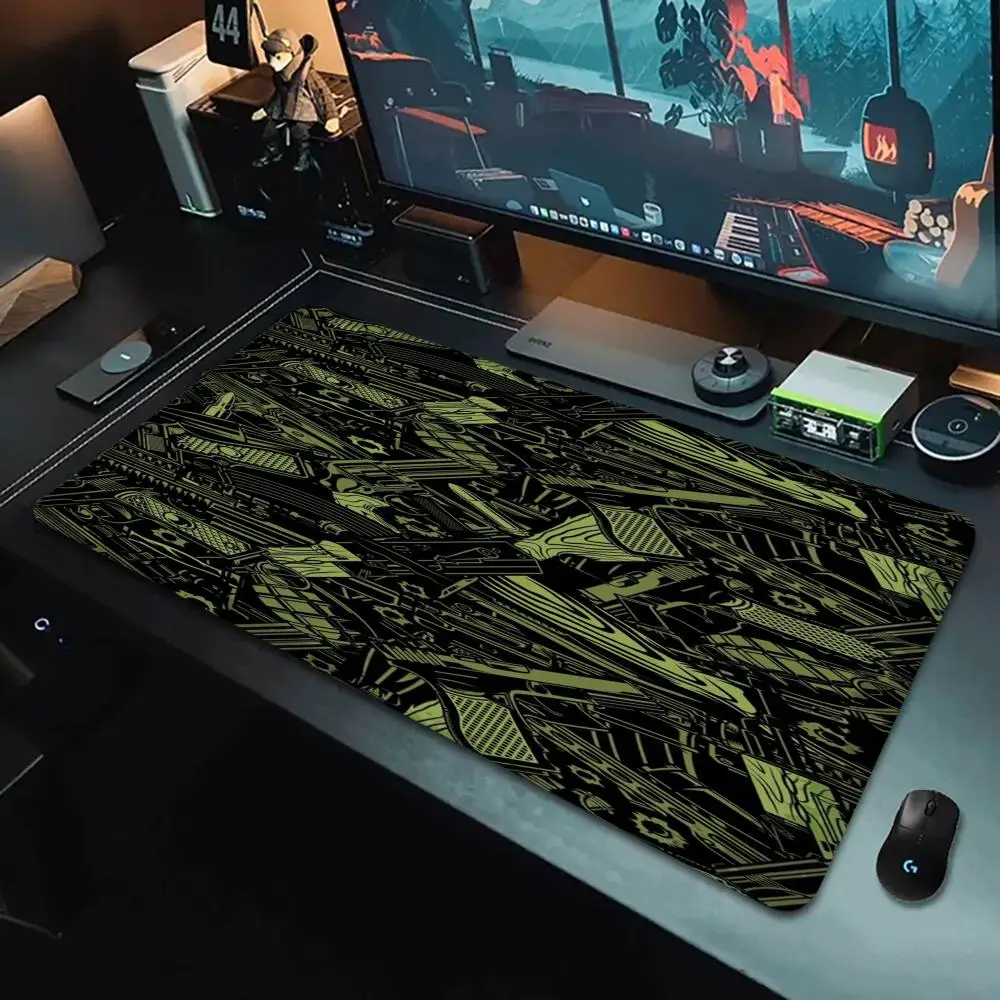 

Super cool pistol picture mouse pad, HD printed rubber, anti-slip, washable, suitable for gamers and offices