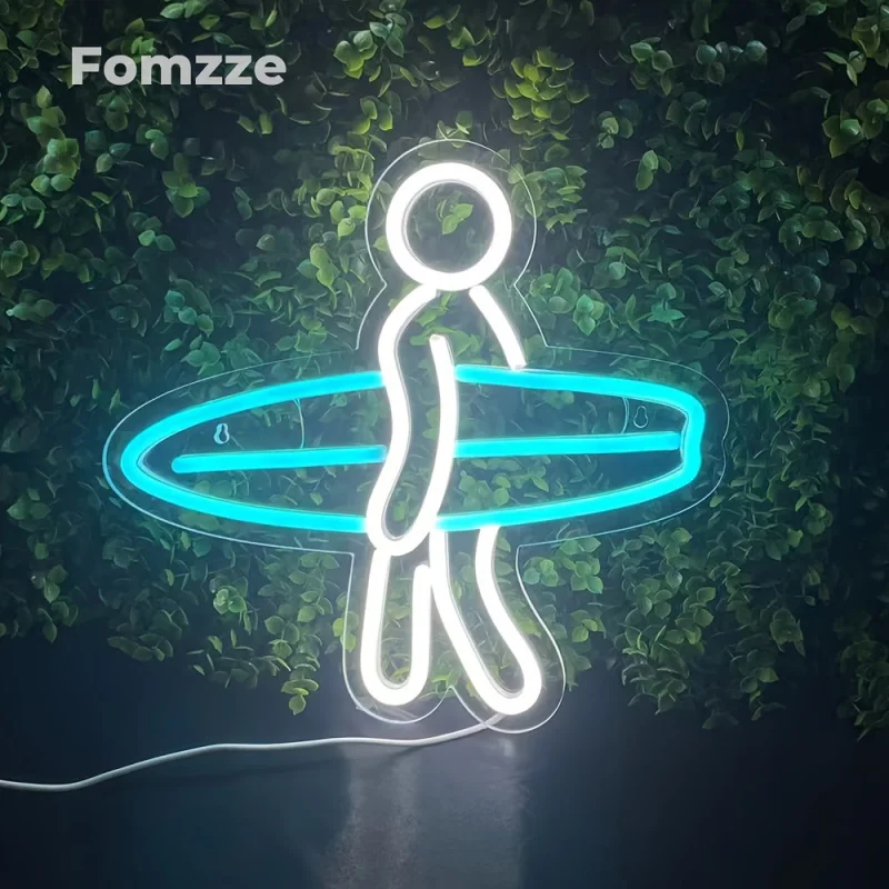 Fomzze-neon neon parede decoração, fonte de alimentação usb, decoração prancha, luz do quarto, festa de aniversário, 1 quarto