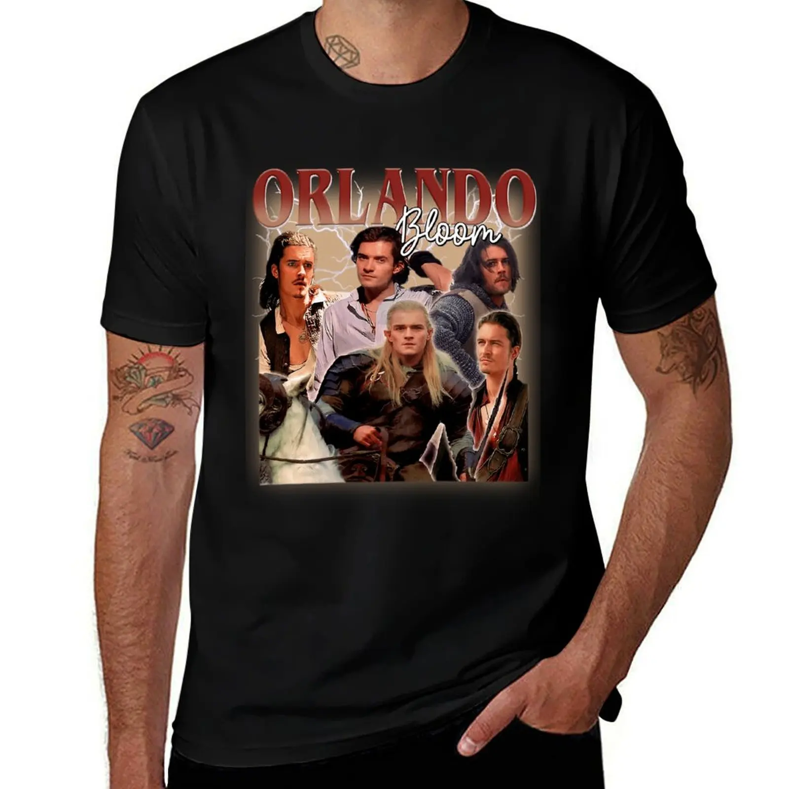 

Orlando B Actor T-Shirt cotton t shirts man 100% cotton tshirt 100% t shirts designer T-Shirt