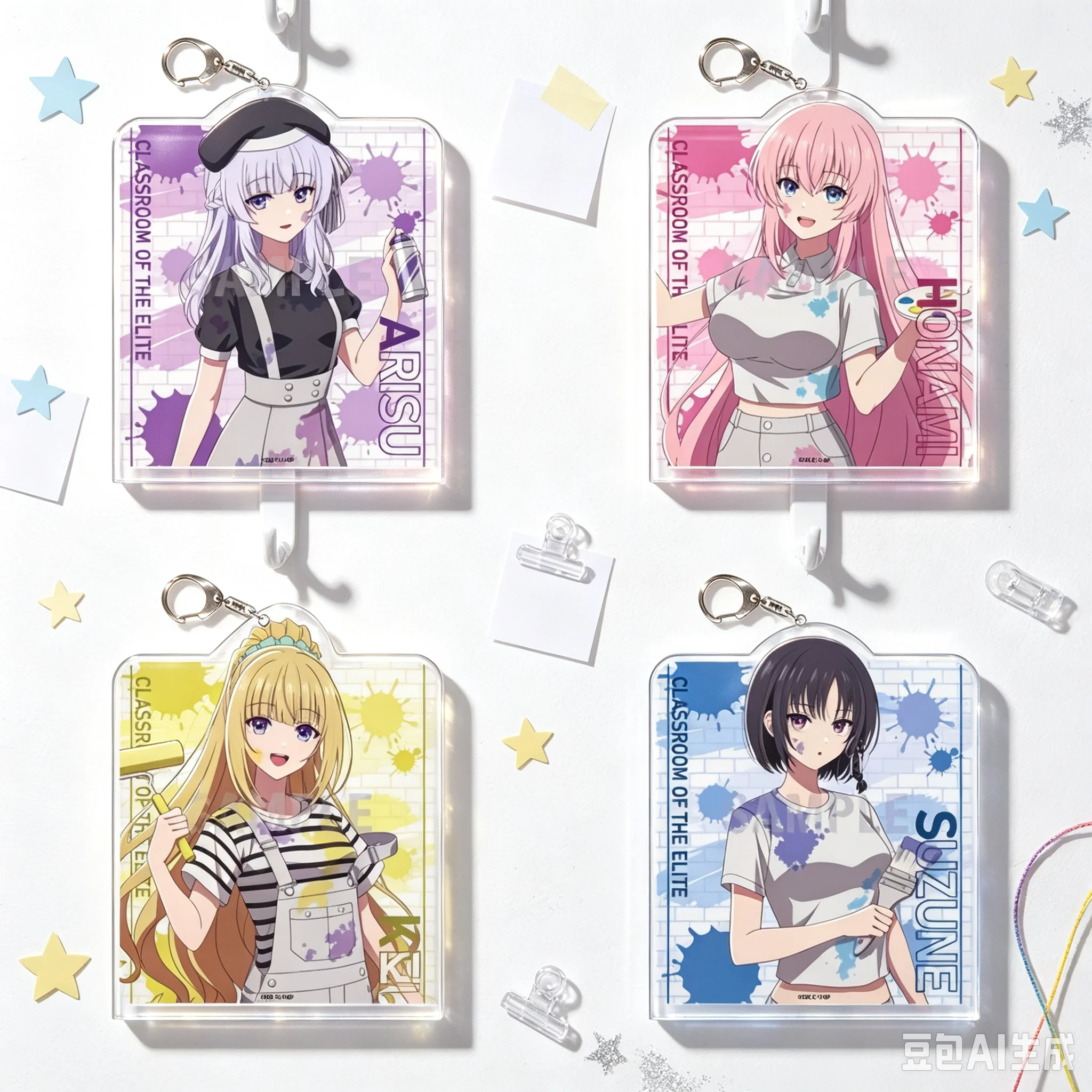 Anime Classroom Of The Elite Bag Pendant Gifts For Girls For Fans Gifts Jewelry Bag Acrylic KeyRing Toys Room Decorat Keychain