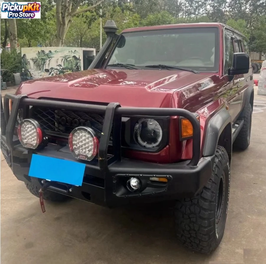 

Heavy-Duty Winch Steel Bull Bar for New Land Cruiser 70 Series LC71 LC76 LC78 LC79