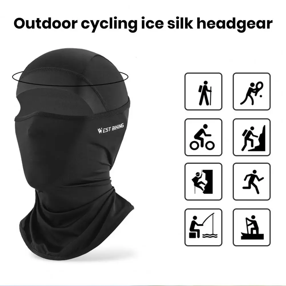 

Motorcycle Face Guard Riding Headgear Uv-resistant Ice Silk Face Guard for Breathable Sweat Absorbing Cycling Protection A