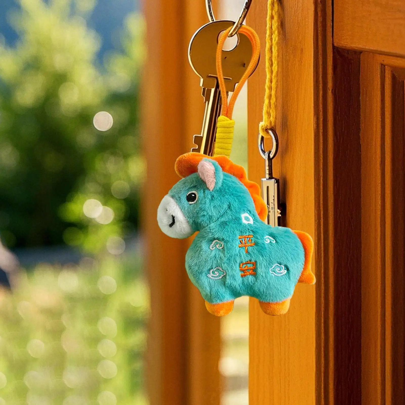 중국 테마 인형 열쇠고리 랜야드 포함 크리스마스 새해 봄용