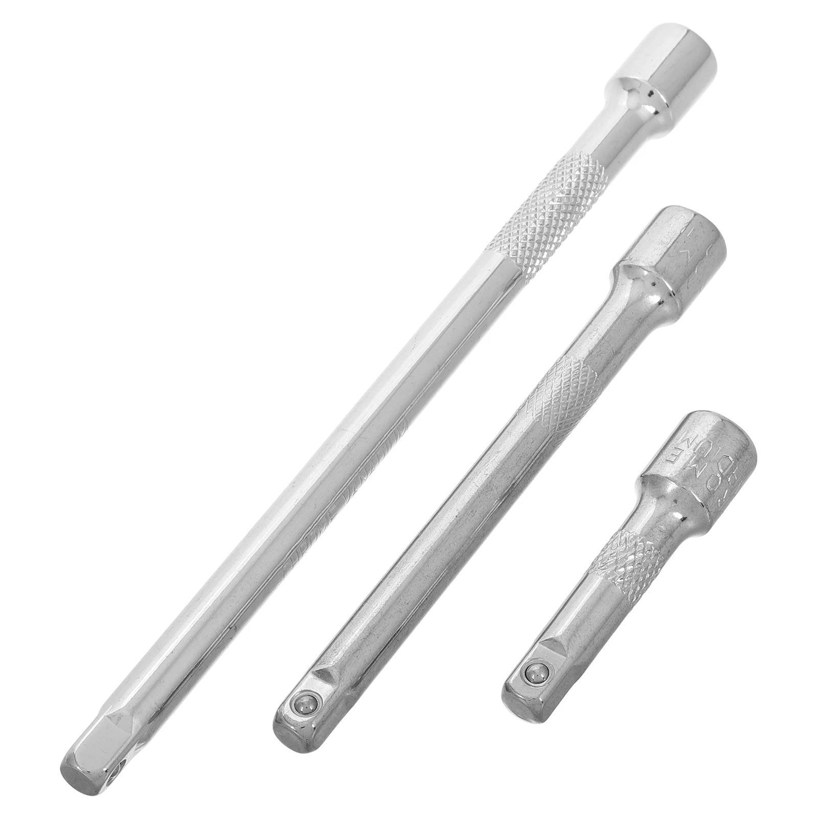 3pcs Extension Rod Set Socket Wrench Chrome Vanadium Steel Durable Corrosion Resistant Flexible Wobble Extension Swivel Adapter