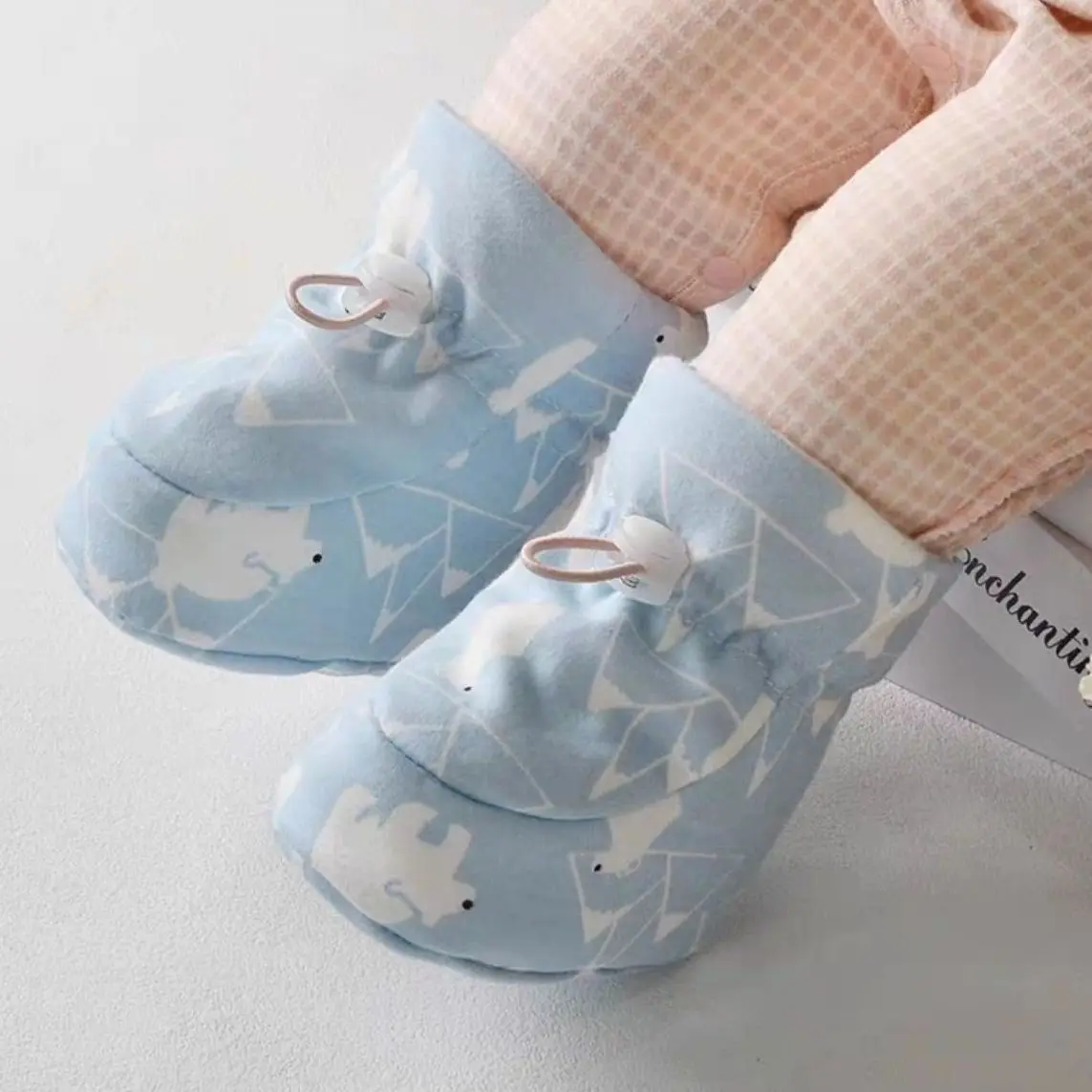 

Обувь для новорожденных, унисекс, весенне-осенние тонкие хлопковые носки на мягкой подошве, красный цвет, От 0 до 6 месяцев, надежный чехол для ног