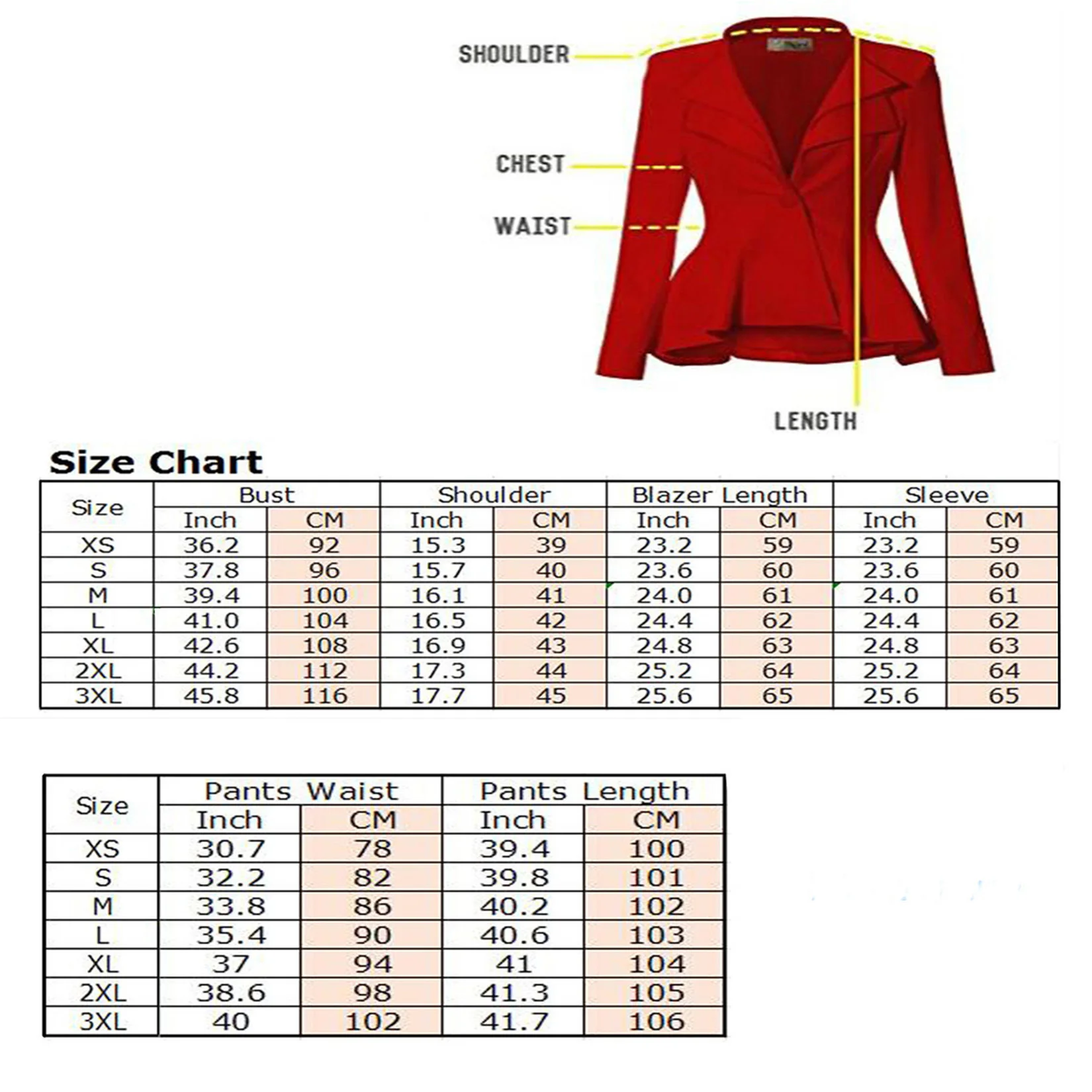 Women\'s 3-piece Slim Fit Work Wear Business Office Jacket Blazer + Trousers + Vest Party Tuxedo