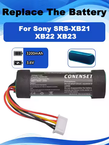 3.6V 3200mAh Replacement Speaker Battery For Sony SRS-XB21 SRS-XB23 SRS-XB22 Bluetooth Speaker ST-05 ST-05S ID1056