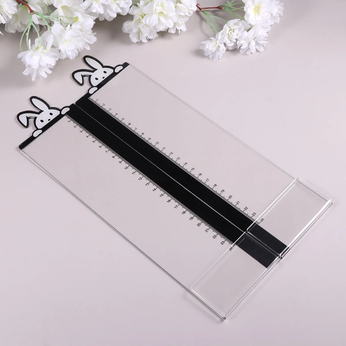 

2pcs Rabbit Design Acrylic Memo Board For Computer Monitor Transparent Note Holder Office Student Organizer Multifunctional