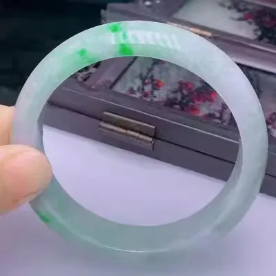 

Натуральный Мьянманский нефрит, браслет 54 мм-62 мм, ювелирный браслет принцессы, отправить маме, подарок подруге