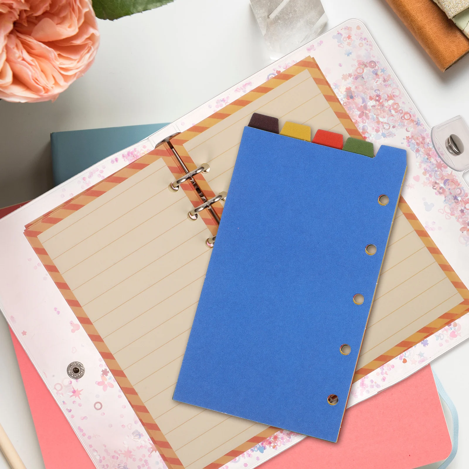 

2Sets Notebook Index Dividers Premium Paper Binder Tabs for Time Planning Note Taking Memo Keeping Notepad Divider Tabs