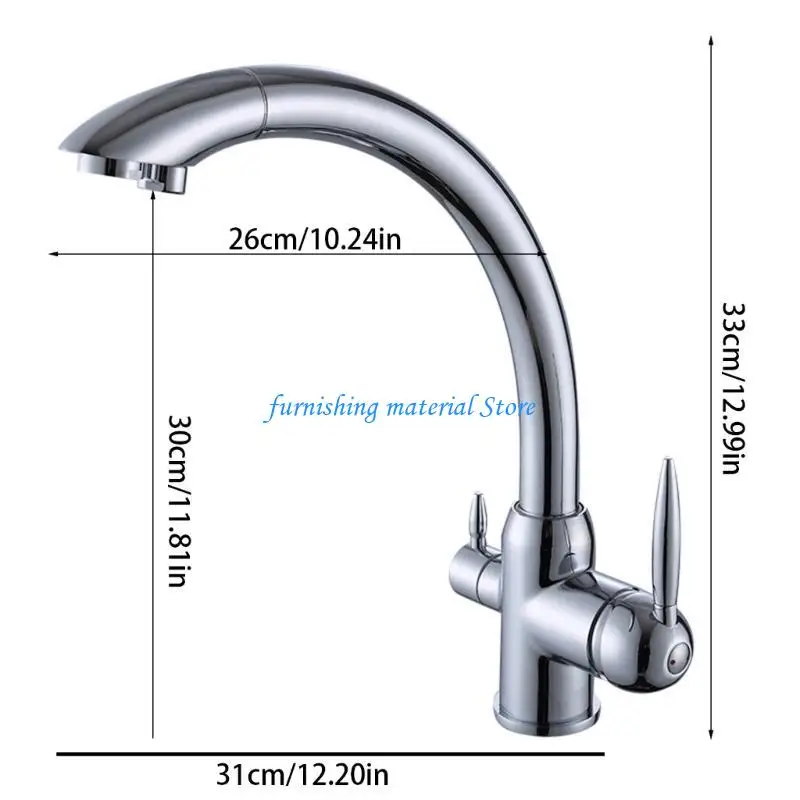 Y5GD Drinking Water Faucet Cold and Hot Mixer Tap for Drinking, Sink Cooking,Cleaning