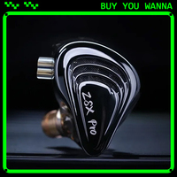 KZ ZSX Pro HIFI Earphones 12 Unit Music Earbuds Game Headsets 5BA+1DD Hybrid Drive Custom Replaceable Cable Monitor Headphone 12
