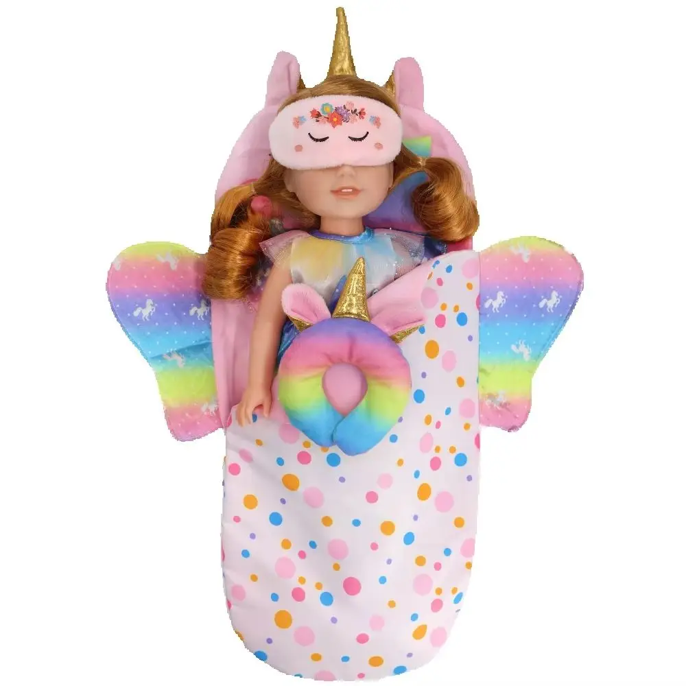 Fits15-18inch American Doll Toys New Born Doll Fashion Backpack, Quilt Cover, Blanket Gift