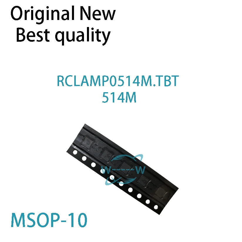 (10 PCS)NEW RCLAMP0514M.TBT RCLAMP0514M 514M MSOP-10 IC Chip electronic