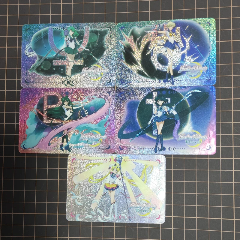 DIY Sailor Moon Tower of Saviors/TOS Linkage Series Refractive Flash Card Anime Peripheral Game Collection Card Holiday Gift