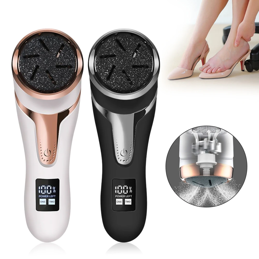 Rechargeable Electric Foot File Electric Pedicure Sander IPX6 Waterproof 2 Speeds Foot Callus Remover Feet Dead Skin Calluses