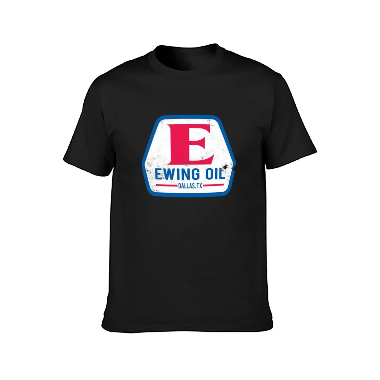 Ewing Oil, distressed shirt T-Shirt funnys oversizeds summer tops t shirt men