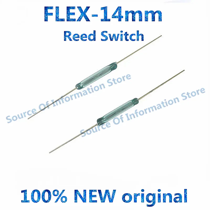 

100PSC HAMLIN Reed Switch Magnetic Switch FLEX-14mm Miniature Relay Magnet Sensor 2*14 Reed Switch