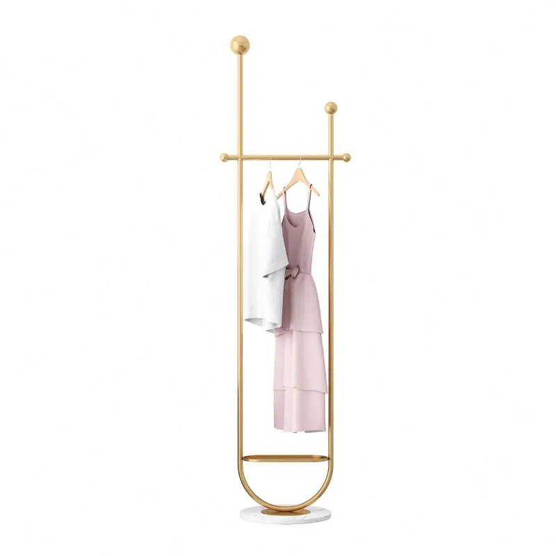 

Factory Sale Various Widely Used Pretty Display Metal Garment Racks Stand Bedroom Coat Rack